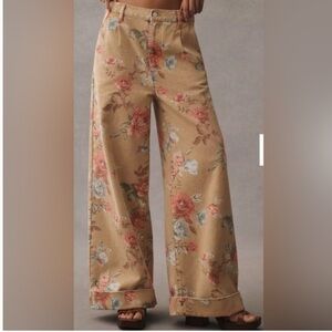 Pilcro Multicolor Floral Jeans